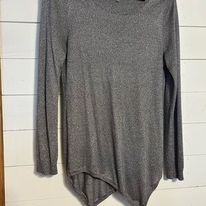 Anne Klein Metallic Silver Top